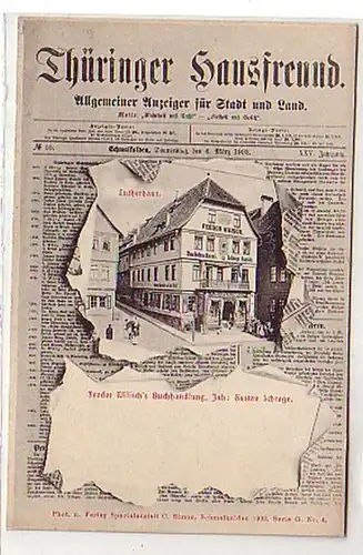 33787 Zeitungs Ak Schmalkalden Lutherhaus 1902