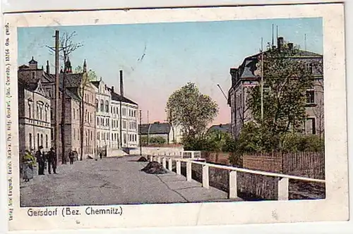 33762 Ak Gersdorf (Bez. Chemnitz) Straßenansicht 1906