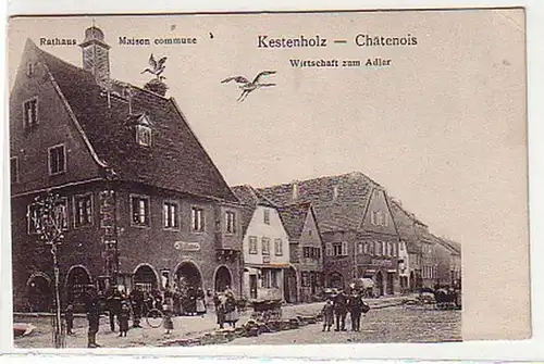 33719 Ak Kestenholz Châtenois Wirtschaft zum Adler 1909
