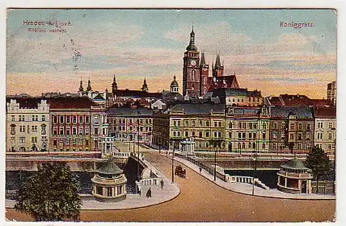 33695 Feldpost Ak Königgratz Vue de la ville 1914