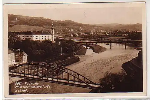 33680 Ak Most Dr. Miroslava Tyrse a zamek um 1930