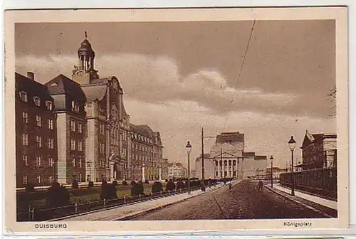 33638 Ak Duisburg Königsplatz 1918