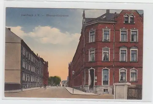 33616 Ak Auerbach i.V. Bismarckstrasse um 1910