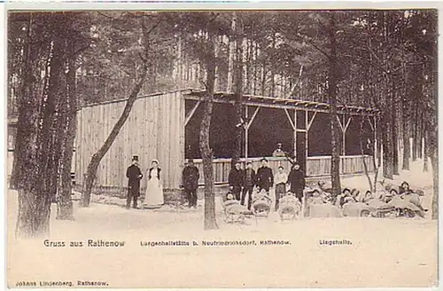 33611 Ak Gruß aus Rathenow Lungenheilstätte um 1910