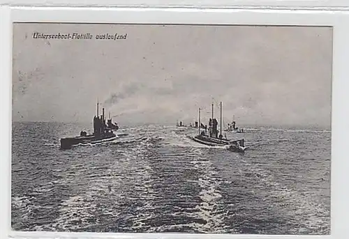 33573 Ak Unterseeboot Flotille auslaufend 1923