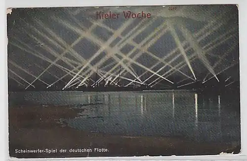 33564 Ak Kieler Week Jeu de phares Dt. Flotte 1912