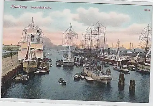 33560 Ak Hambourg Voilier port 1910
