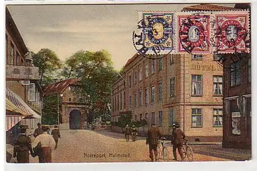 33508 Ak Halmstad Norreport Hotel Schweden 1909