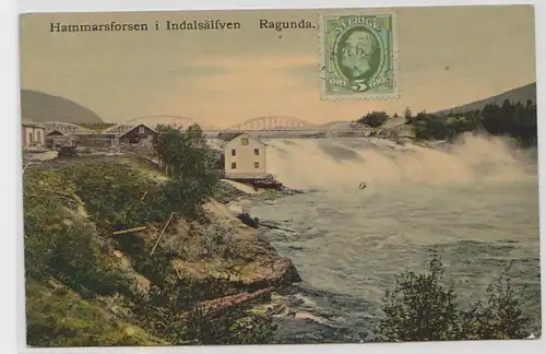 33494 Ak Ragunda Hammarsforsen i Indalsälven 1908