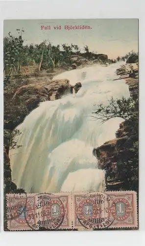 33492 Ak Fall vid Björkliden en Suède 1908