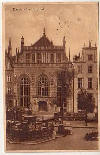 33460 Ak Gdansk de la Cour d'Artus 1928