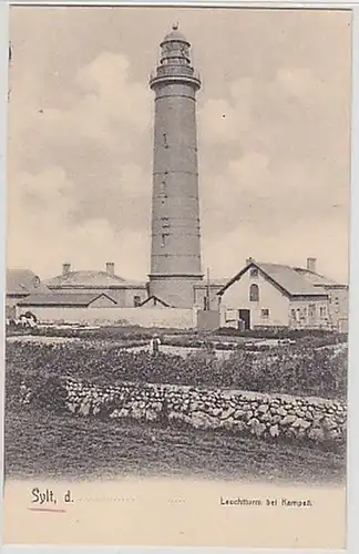 33418 Ak Sylt Leuchtturm bei Kampen um 1910