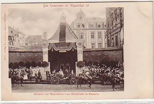 33410 Ak Das Kaiserpaar im Wupperthal um 1905