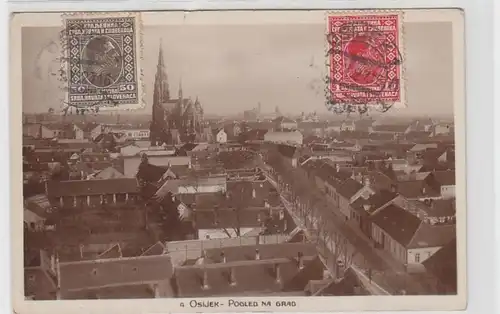 33372 Foto Ak Osijek Pogled nagrad 1927