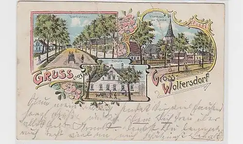 33341 Ak Lithographie Gruß aus Grosswoltersdorf 1907