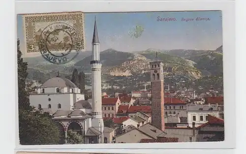 33340 Ak Sarajevo Bosnien Herzegowina Totalansicht 1911