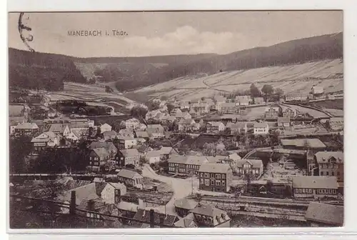 33337 Ak Manebach in Thüringen Totalansicht 1911