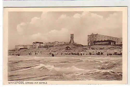 33332 Ak Wangeroog plage avec des hôtels vers 1920