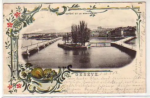 33314 Ak Lithographie Genève Genève 1902
