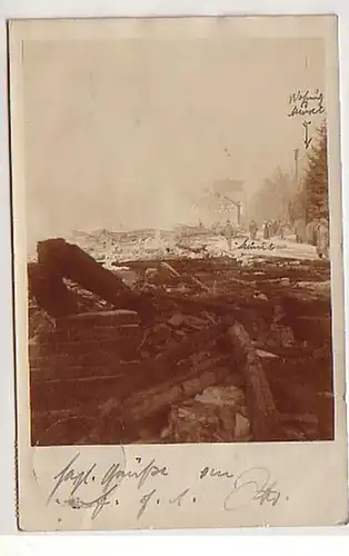 33311 Photo Ak Coburg catastrophe de tempête 1914