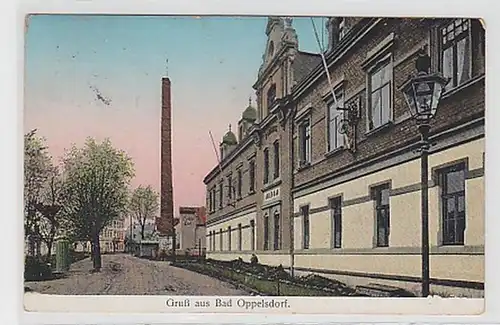 33303 Ak Gruß aus Bad Oppelsdorf Straßenansicht 1912