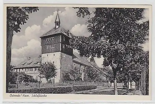 33294 Ak Osterode Harz Schloßkirche um 1930