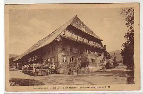33289 Ak Gasthaus zum Himmelreich im Höllental 1925