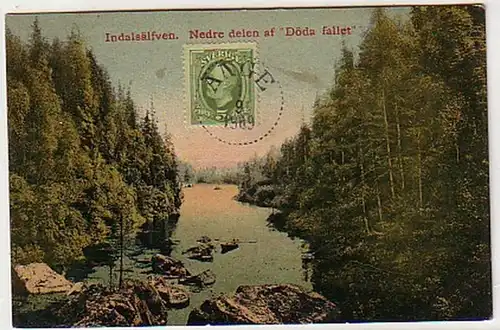 33255 Ak Indalsälfven Nedre delen af "Döda tombe" 1909
