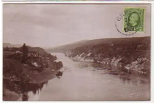 33227 Photo Ak Gefle en Suède Vue totale 1909