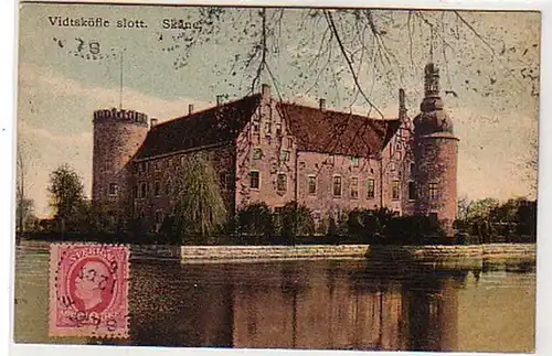 33222 Ak Skane Vitsköfle Slott Suède vers 1910