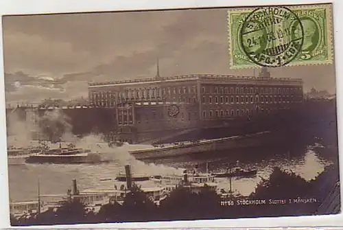 33209 Ak Stockholm Slottet I. Mänsken Suède 1908