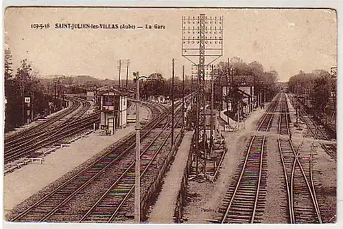 33198 Ak Saint Julien les Villas la Gare um 1920