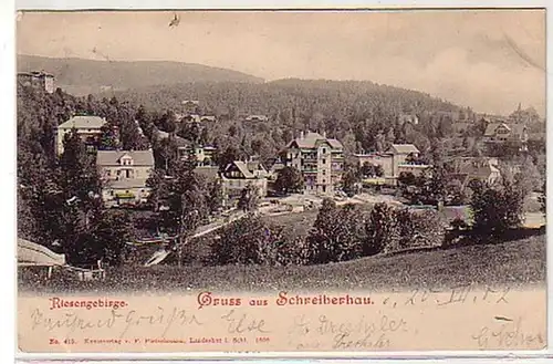 33187 Ak Gruß aus Schreiberhau im Riesengebirge 1902