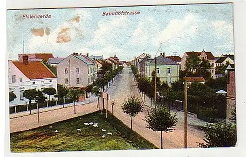 33185 Ak Elsterwerda Bahnhofstrasse 1911