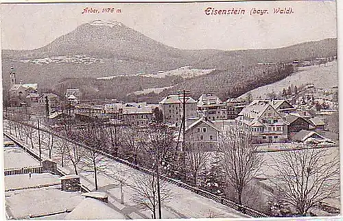 33181 Ak Eisenstein (bayrischer Wald) mit Arber um 1920