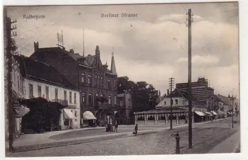 33165 Ak Rathenow Berliner Strasse 1914