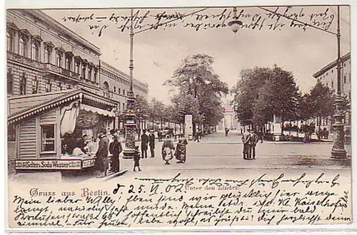 33156 Gruß aus Berlin Unter den Linden 1902