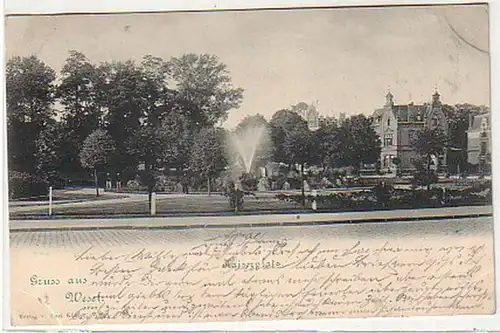 33149 Ak Salutation de Wesel Kaiserplatz 1900