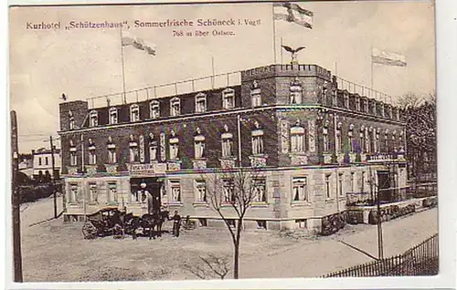 33147 Ak Schöneck i.V. Kurhotel Schützenhaus 1910