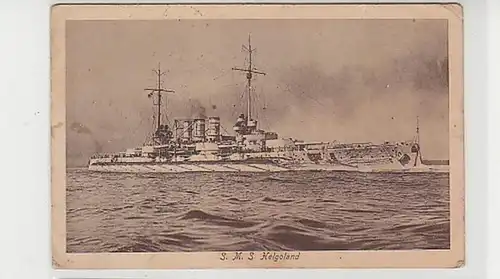 33146 Ak navire de guerre S.M.S. Helgoland 1916