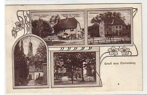 33138 Multi-image Ak Salutation de Collenbey Hostal etc. 1914