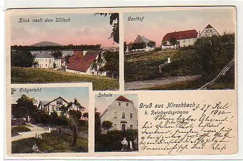 33118 Ak Gruß aus Hirschbach bei Reinhardsgrimma 1919