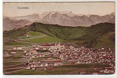 33100 Ak Einsiedeln Suisse Vue totale vers 1920