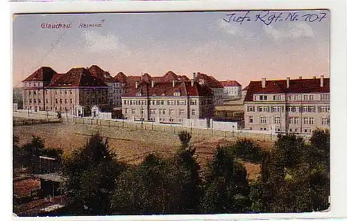 33097 Feldpost Ak Glauchau kaserne Inf. Rgt. Nr.107, 1940