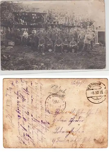 33079 Photo Ak soldats allemands photos de l'octobre 1918