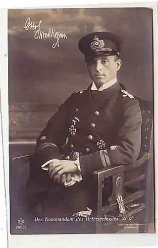33074 Ak Der Kommandant des Unterseebootes "U 9"um 1915