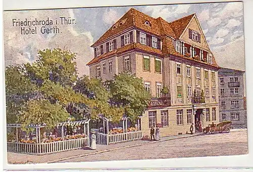 33070 Ak Friedrichroda in Thüringen Hotel Gerth 1918