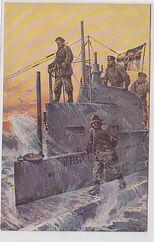 33048 Ak Tour de commande d'un sous-marin vers 1915