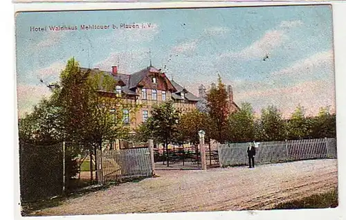 33047 Ak Mehlteuer b. Plauen i.V. Hotel Waldhaus 1912