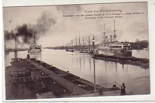 33034 Ak Salutation de Brunsbüttelkoog vers 1910